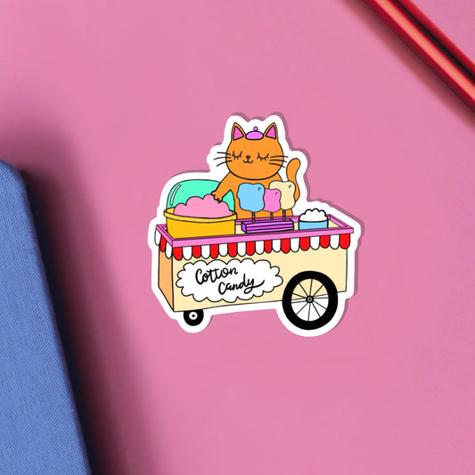 Cotton Candy Vinyl Sticker