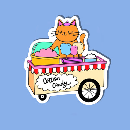 Cotton Candy Vinyl Sticker