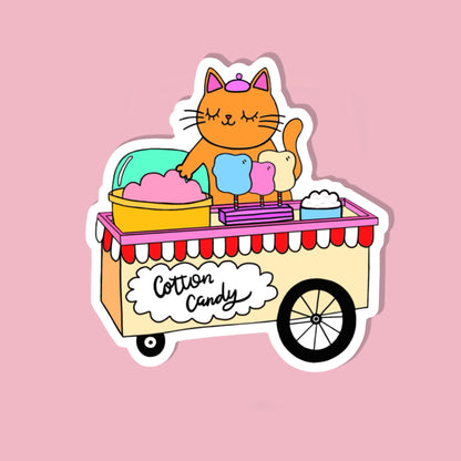 Cotton Candy Vinyl Sticker