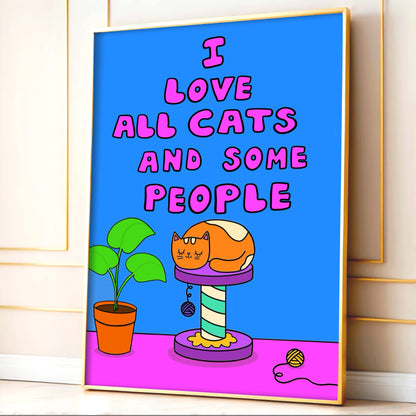 Love All Cats print