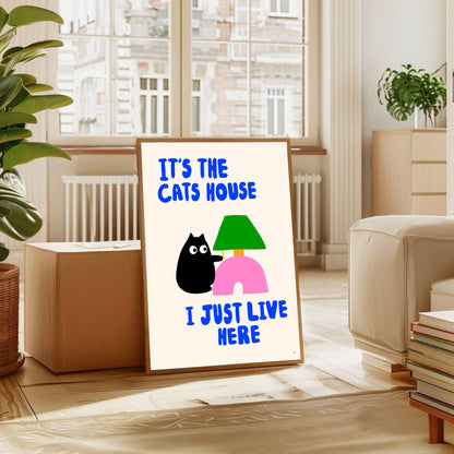Cats House print
