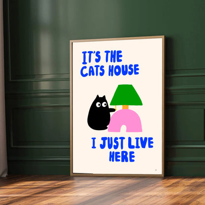 Cats House print