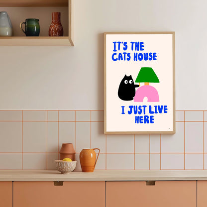Cats House print