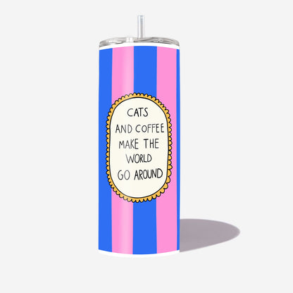 Cats And Coffee Travel Tumbler