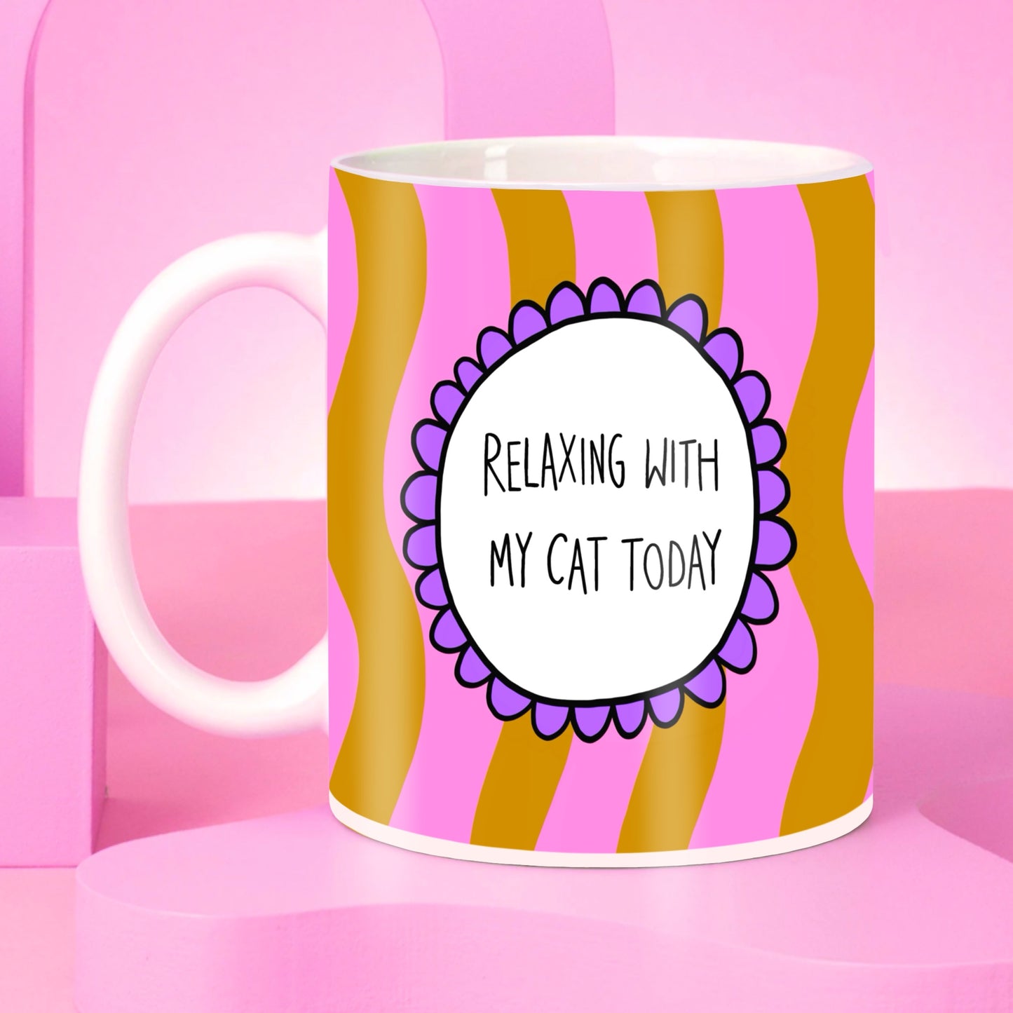 Relaxing With My Cat Mug
