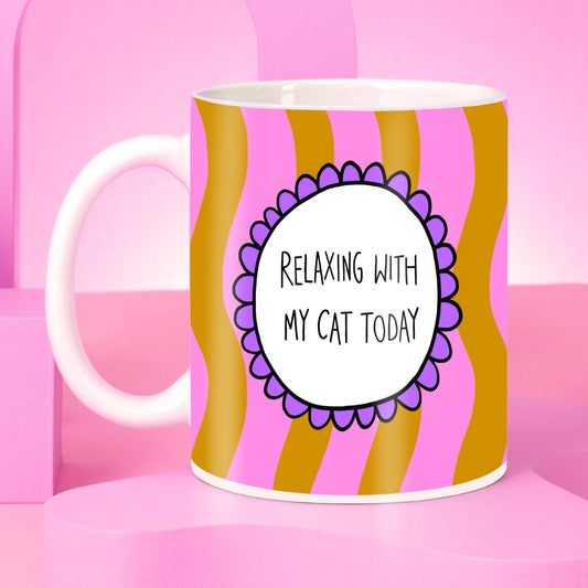 Relaxing With My Cat Mug