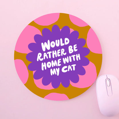 Home With My Cat - Mouse Pad