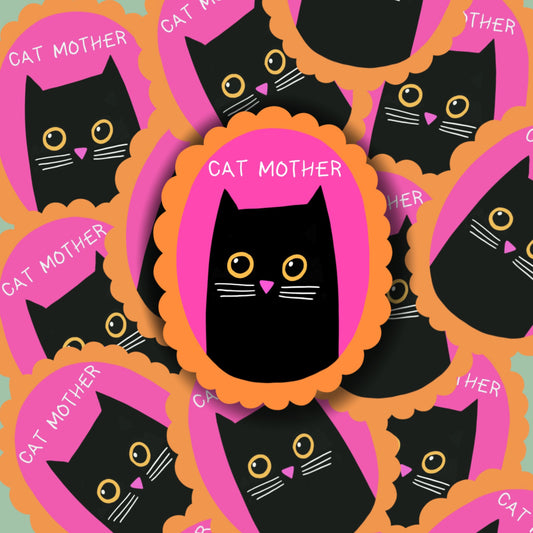 Cat Mother Vinyl Sticker