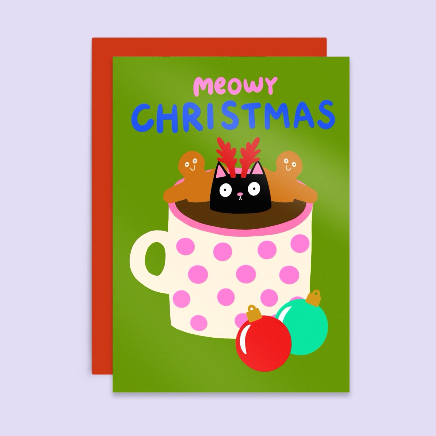 Meowy Christmas Cat Card