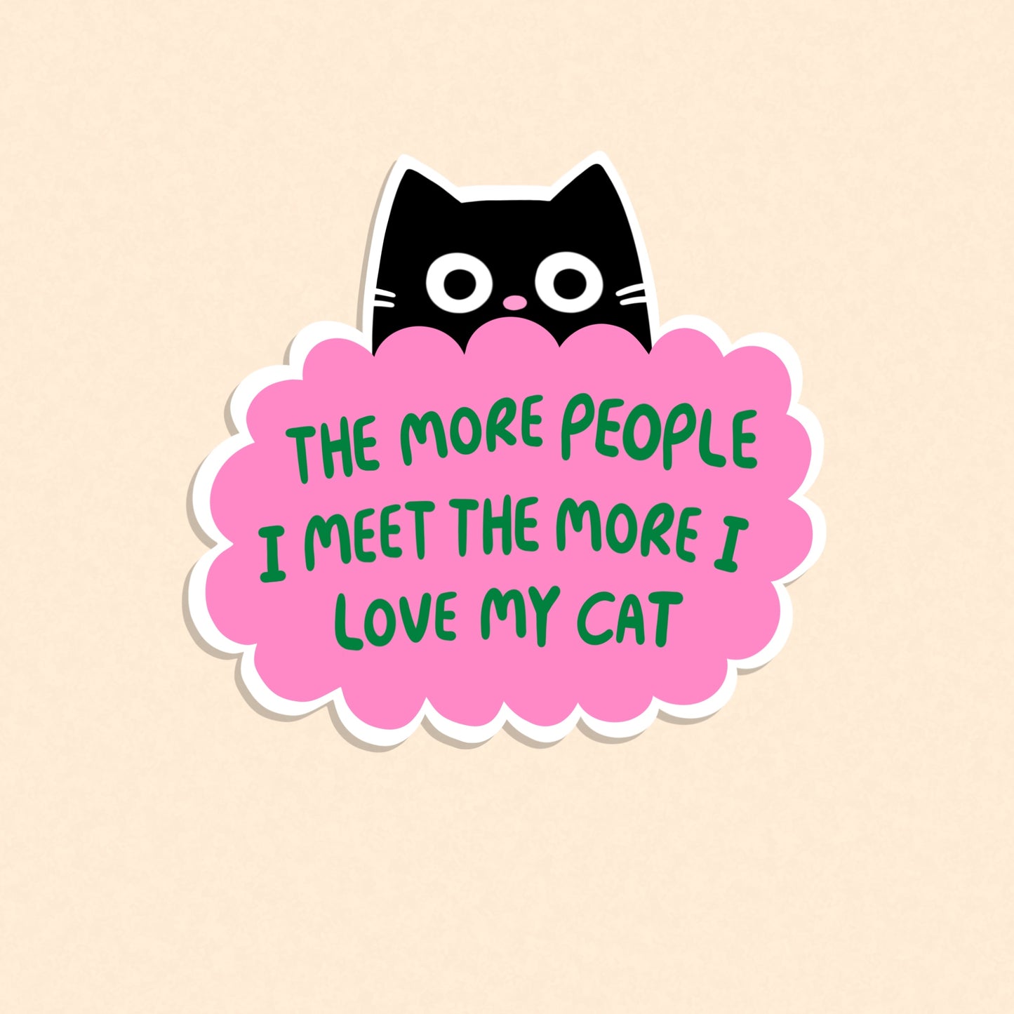 I Love My Cat - Vinyl Sticker