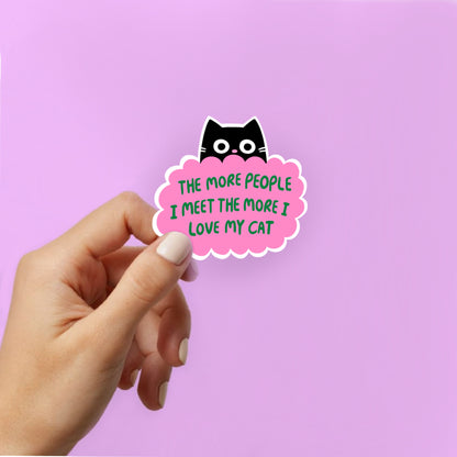 I Love My Cat - Vinyl Sticker