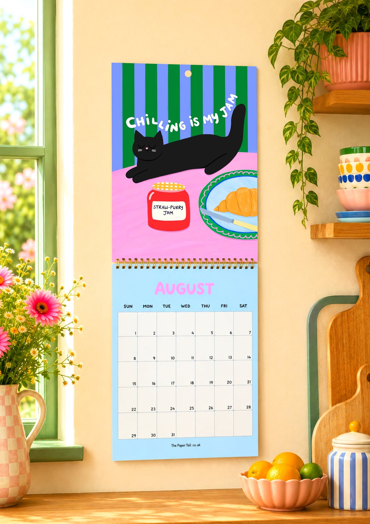 Cats And Food Wall Calendar 2027
