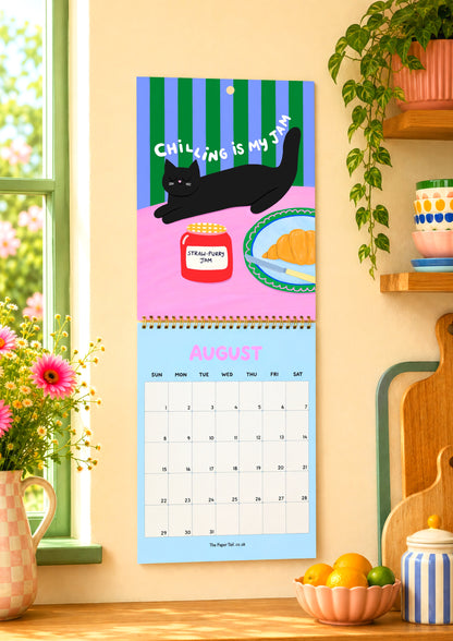 Cats And Food Wall Calendar 2027