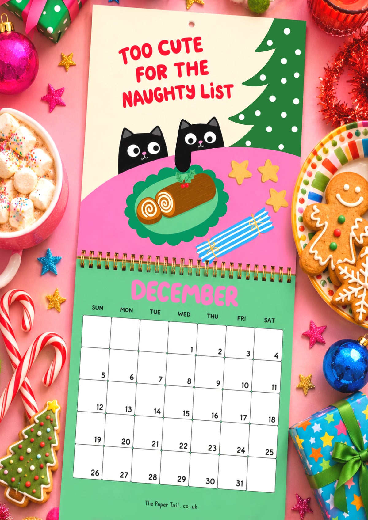 Cats And Food Wall Calendar 2027