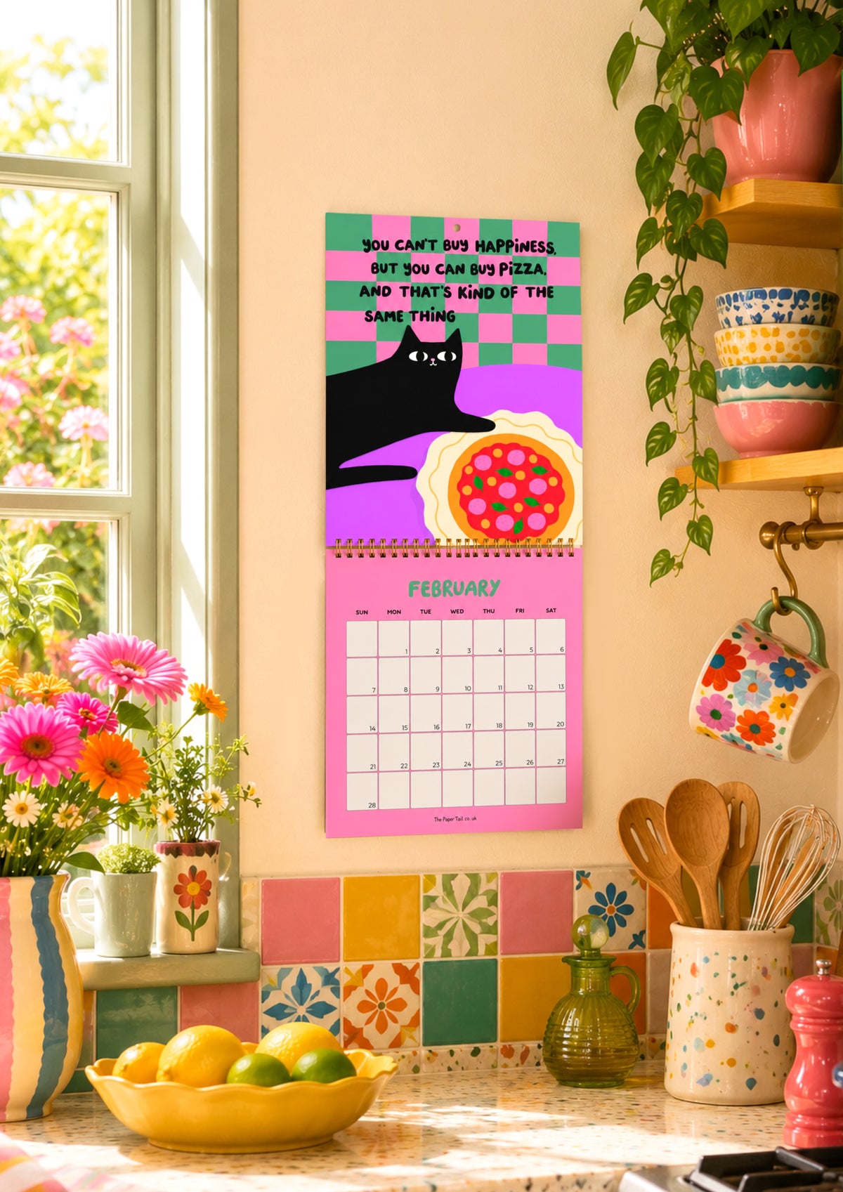 Cats And Food Wall Calendar 2027