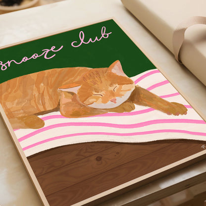 Snooze Club Print