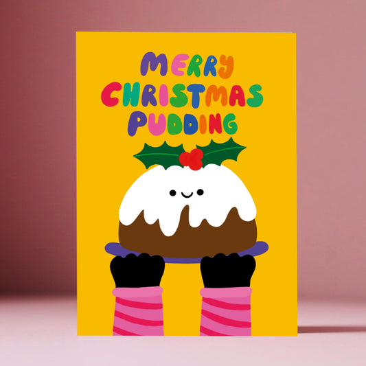 Christmas Pudding Christmas Card