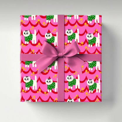 Christmas Cats Wrapping Paper