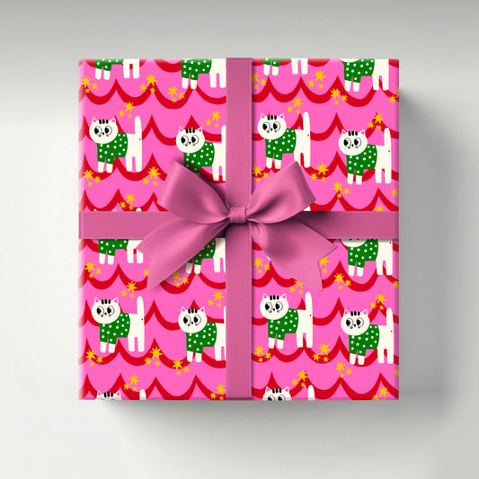 Christmas Cats Wrapping Paper