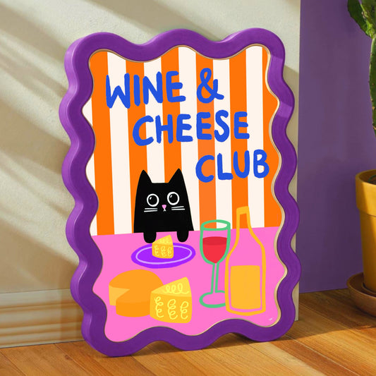 Wine and Cheese Club print