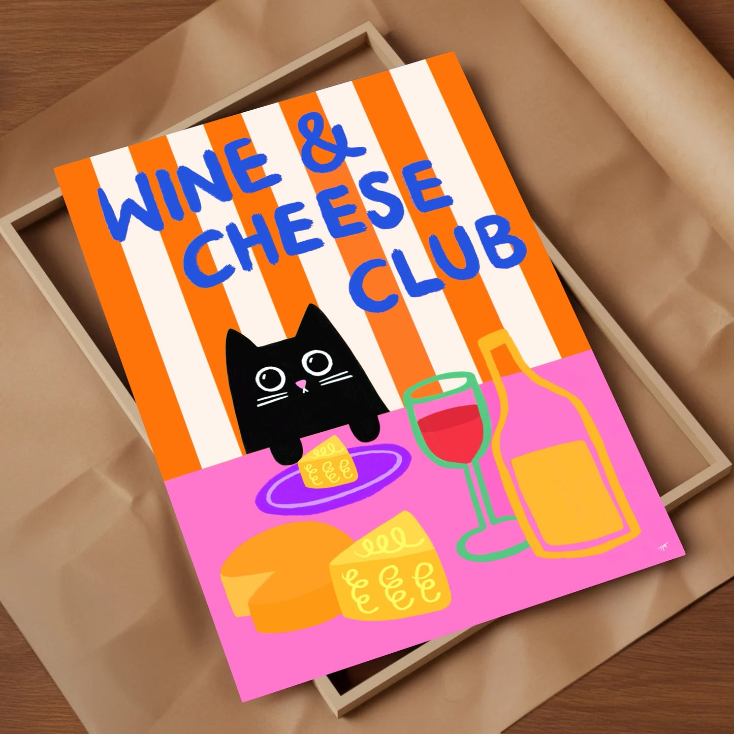 Wine and Cheese Club print
