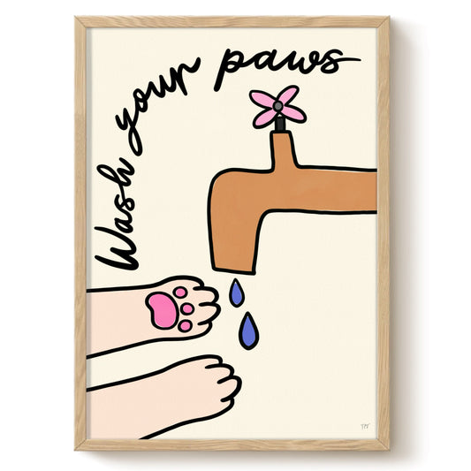 Wash Your Paws Print