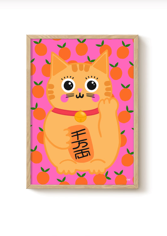 Lucky Cat Print
