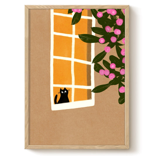Window Gazing print