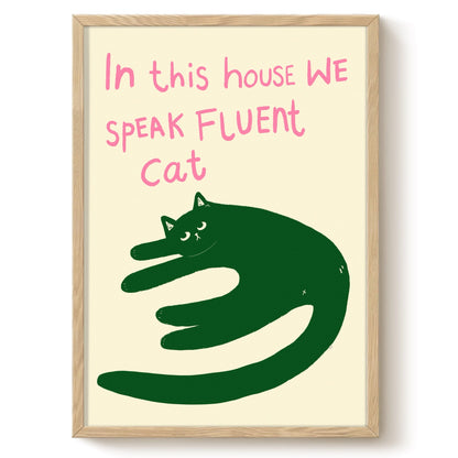 Fluent Cat Print