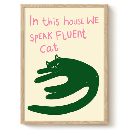 Fluent Cat Print