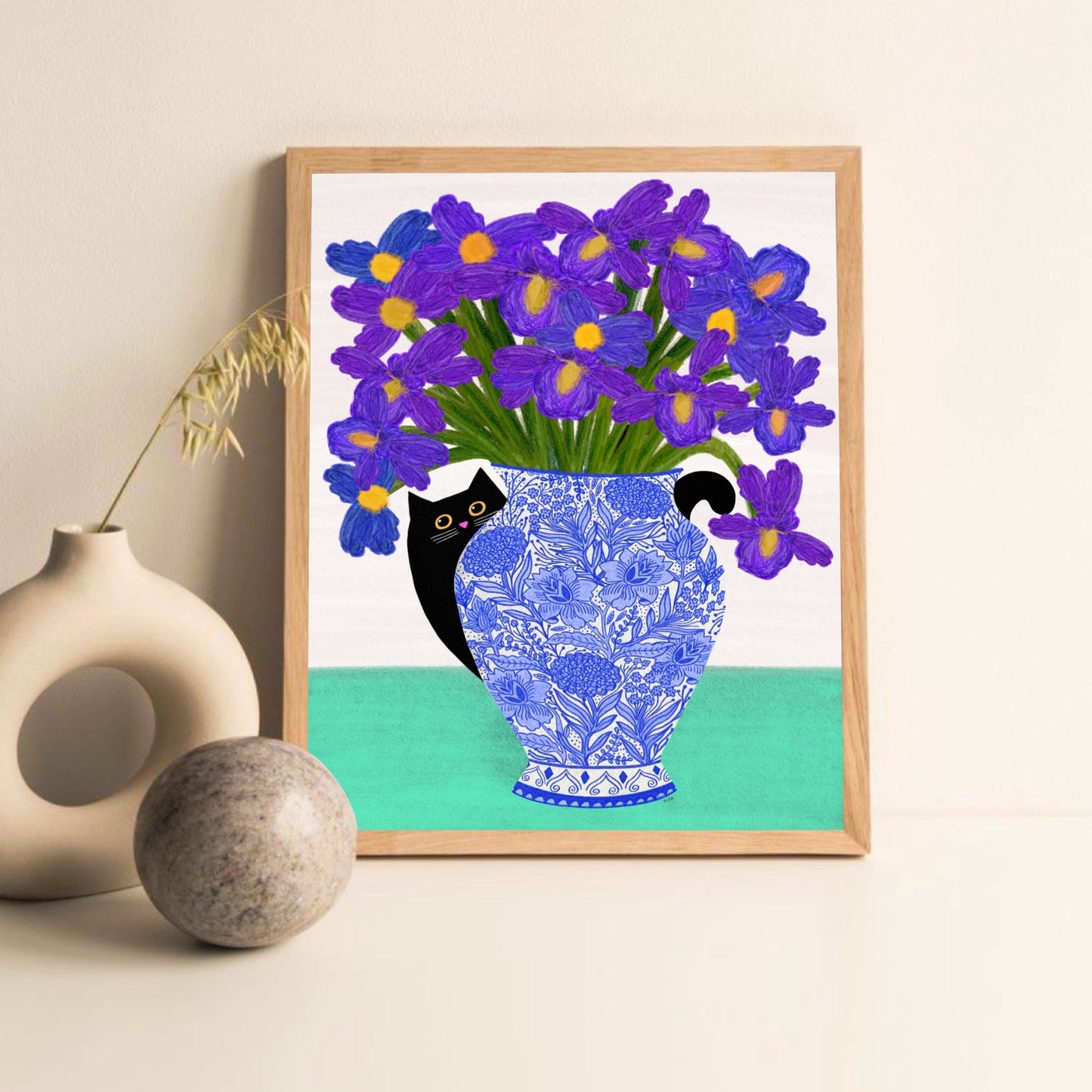 Purple Iris print