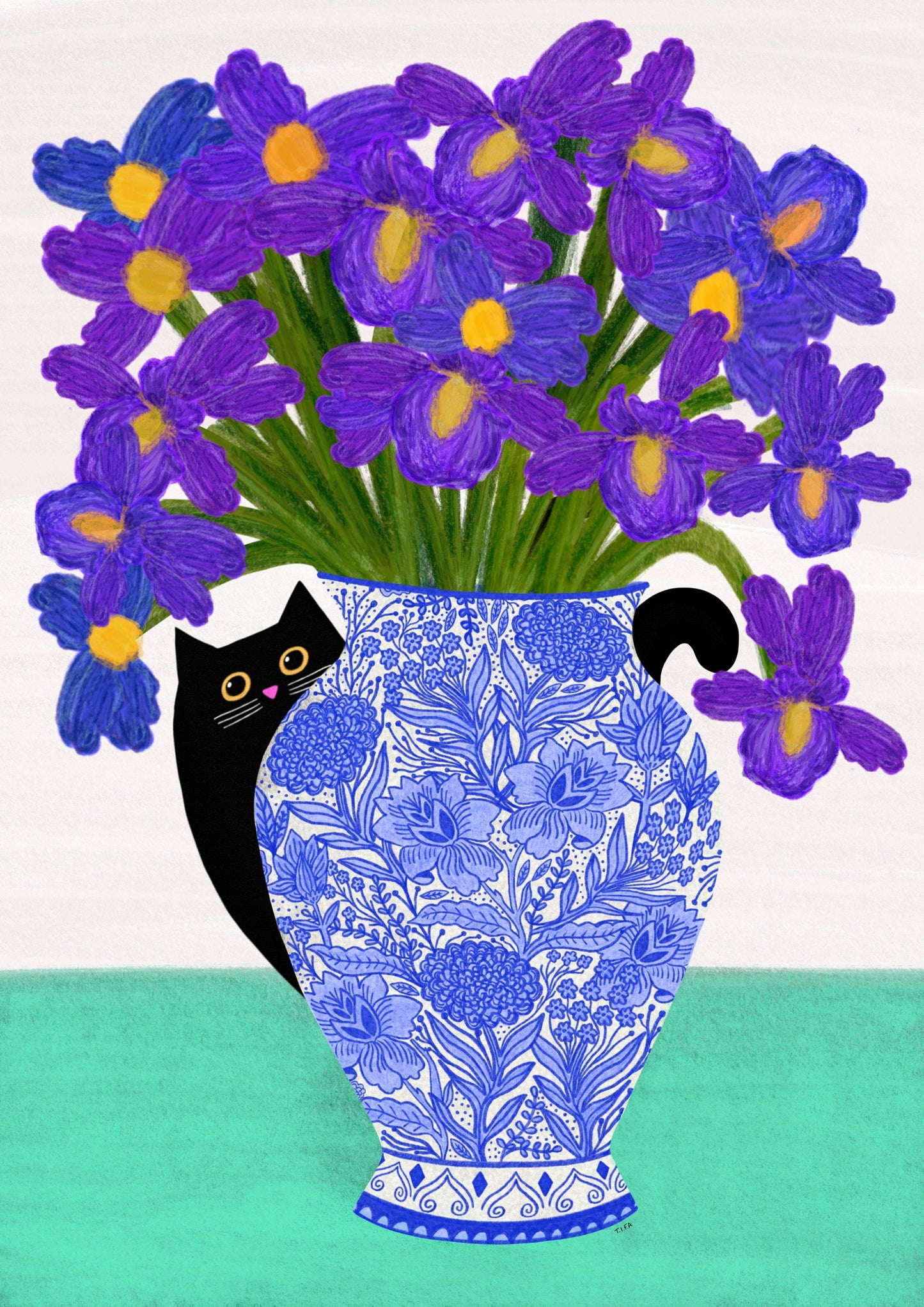 Purple Iris print