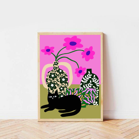 Curious Cat print