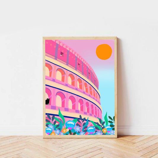 Rome Cat print