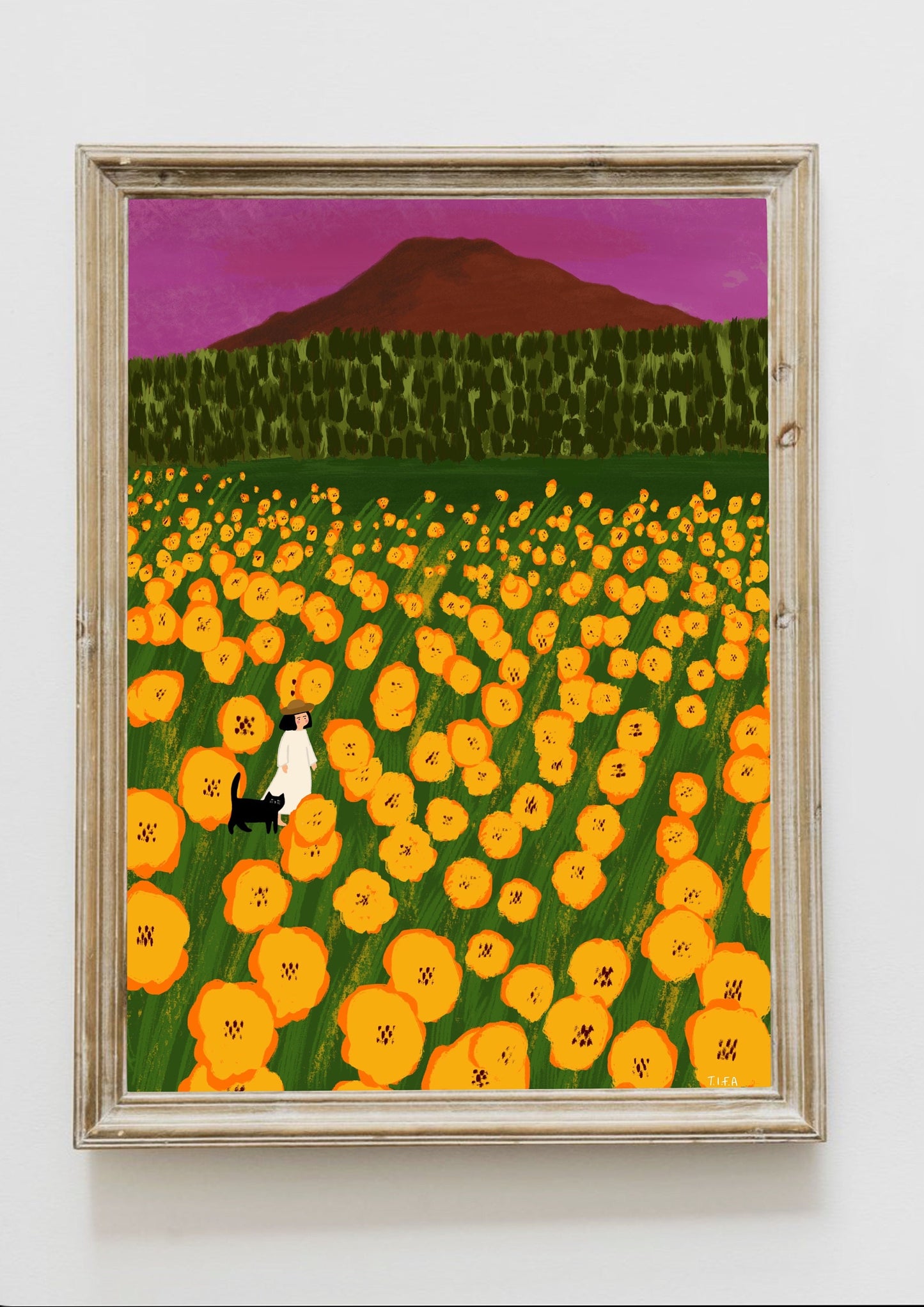 Flower Field print