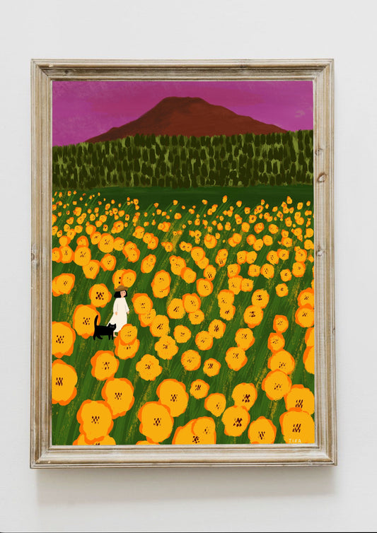 Flower Field print