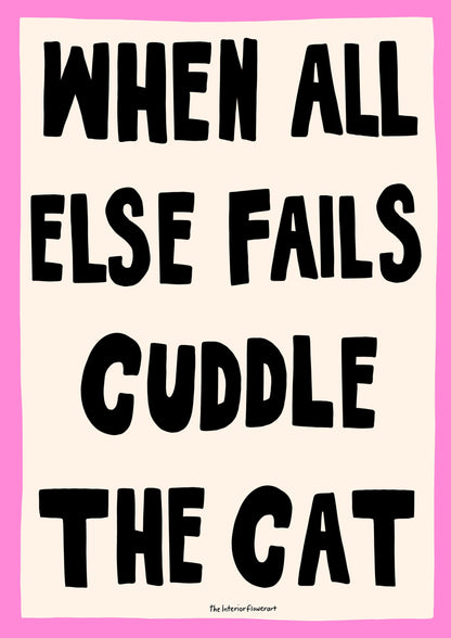 Cuddly Cat print