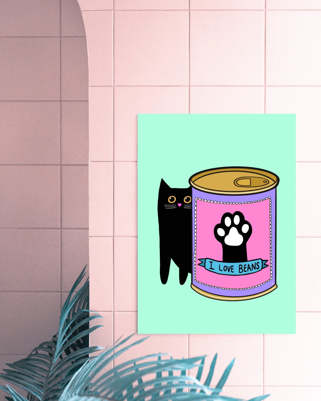 I Love Beans print