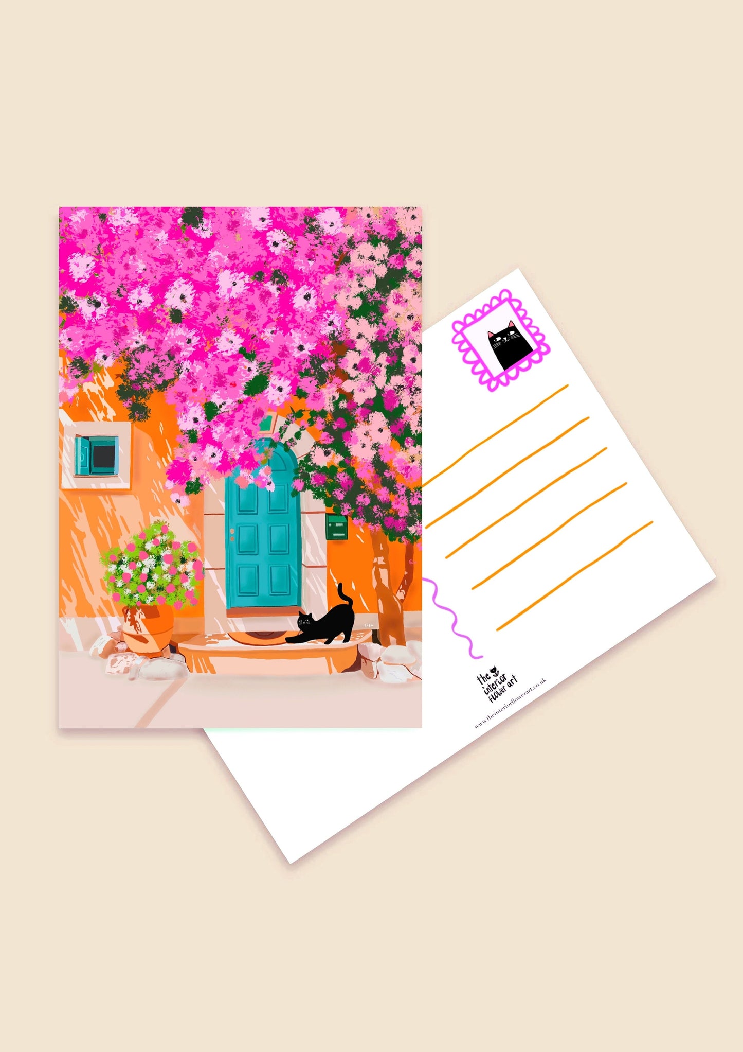 Blue Door postcard