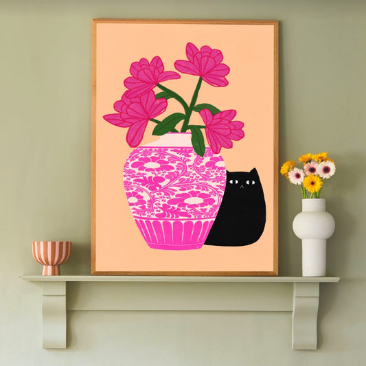 Moody Cat print