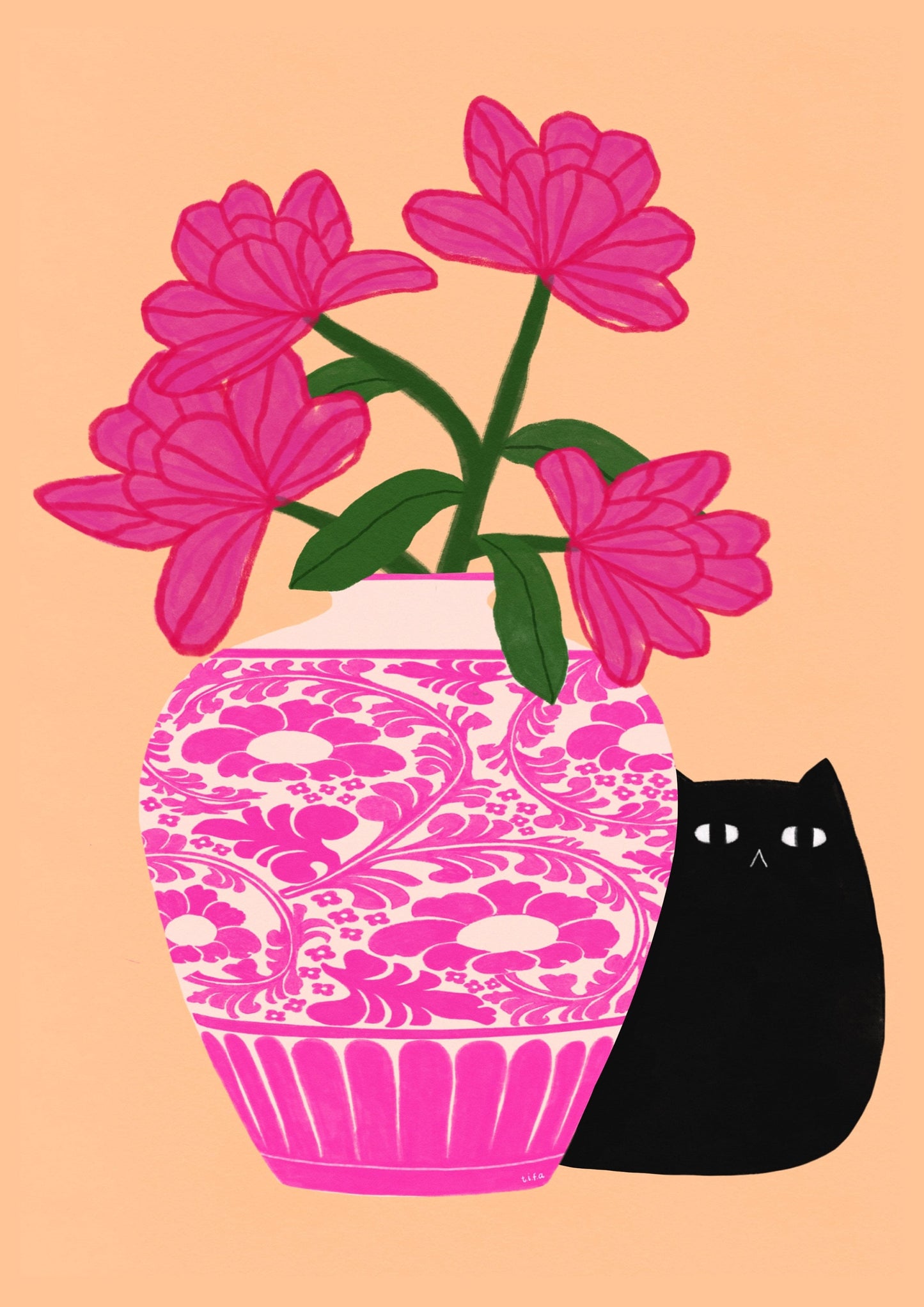 Moody Cat print
