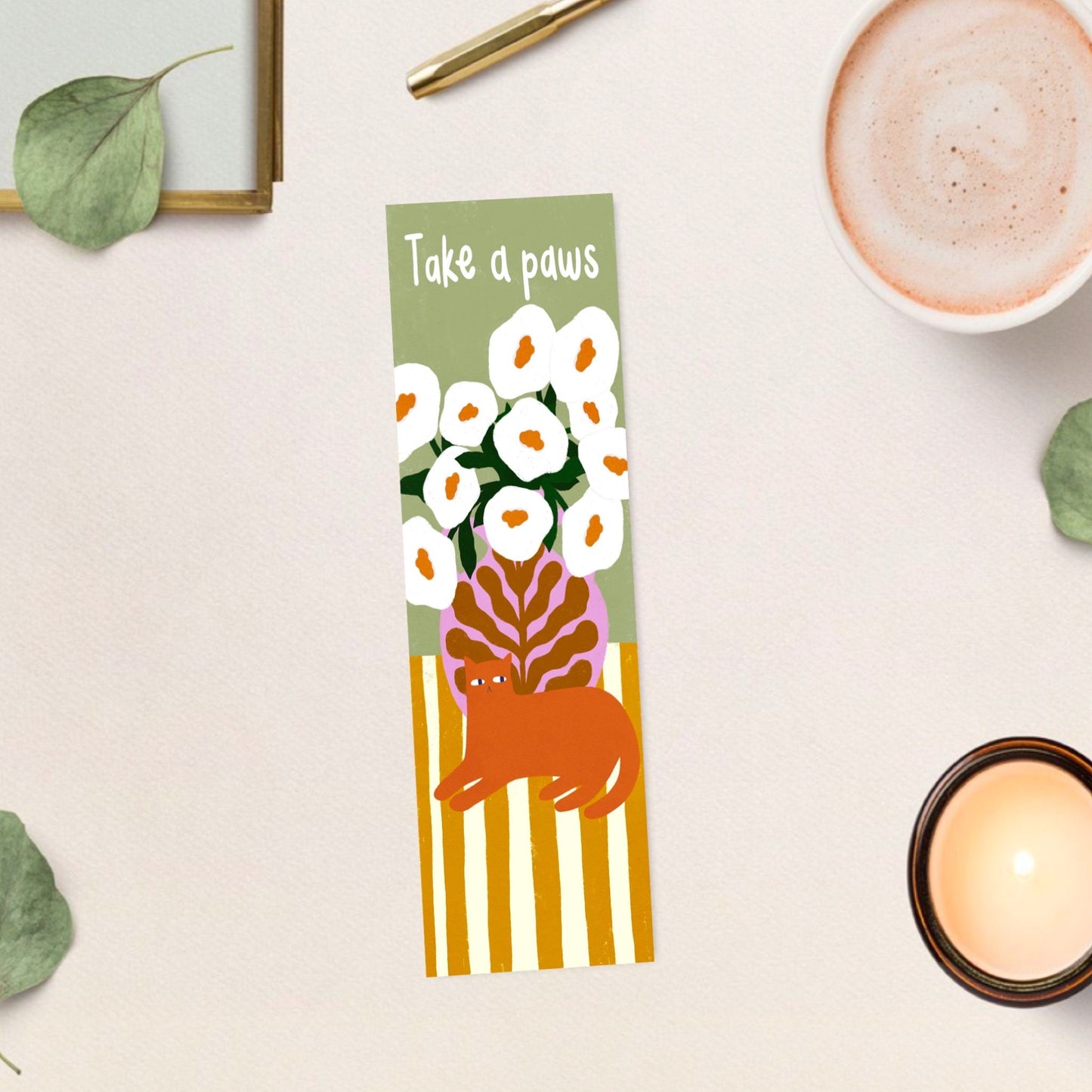 Take A Paws bookmark