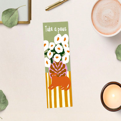 Take A Paws bookmark