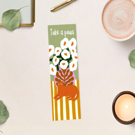 Take A Paws bookmark