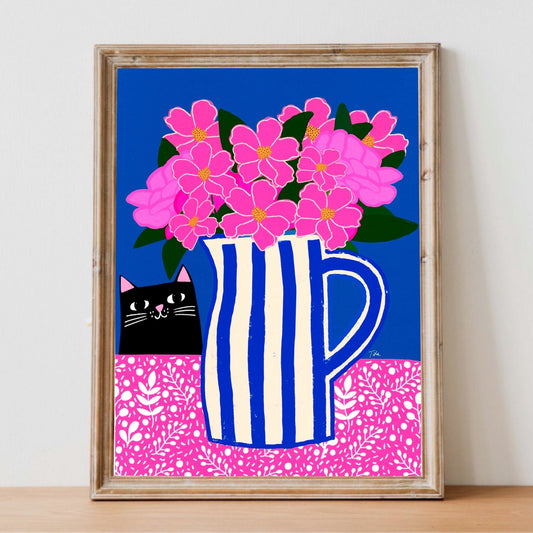 Stripy Jug print