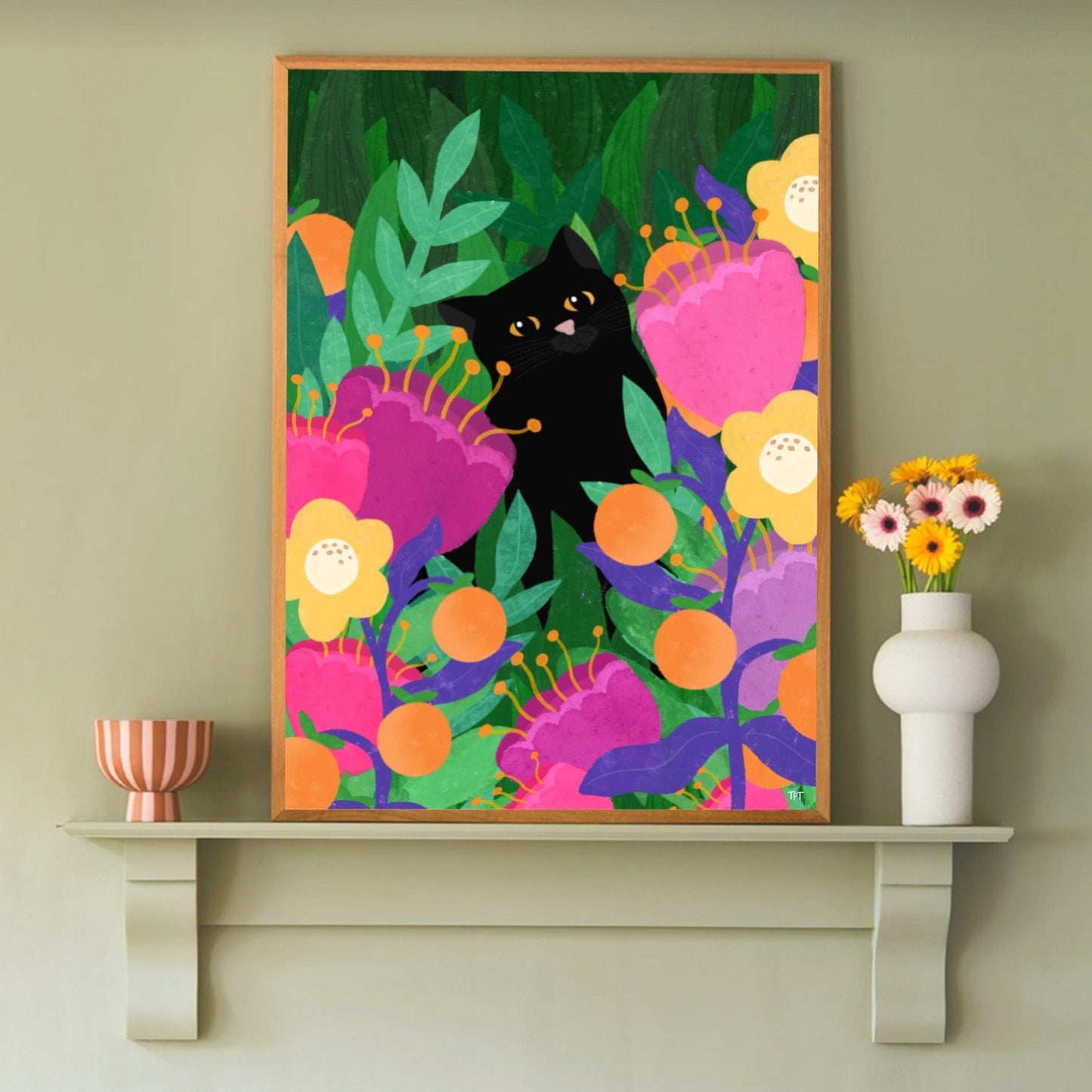 Cat In The Wild print