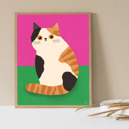 Sitting Cat print