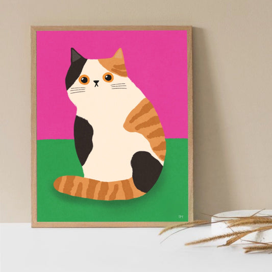 Sitting Cat print