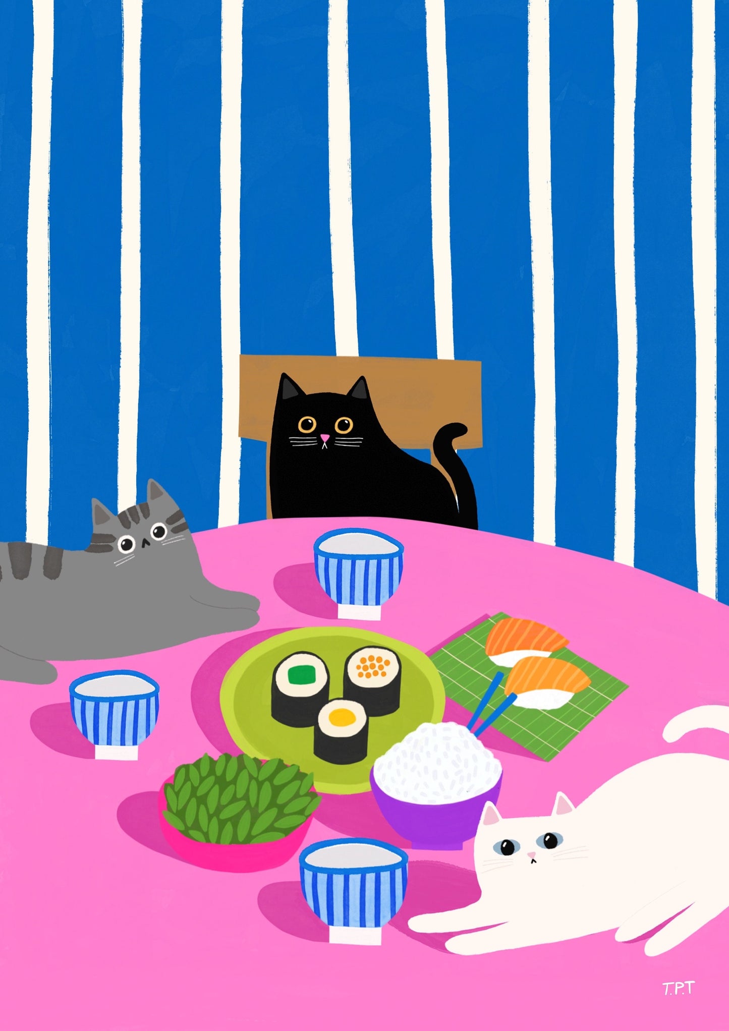 Cats Do Sushi print