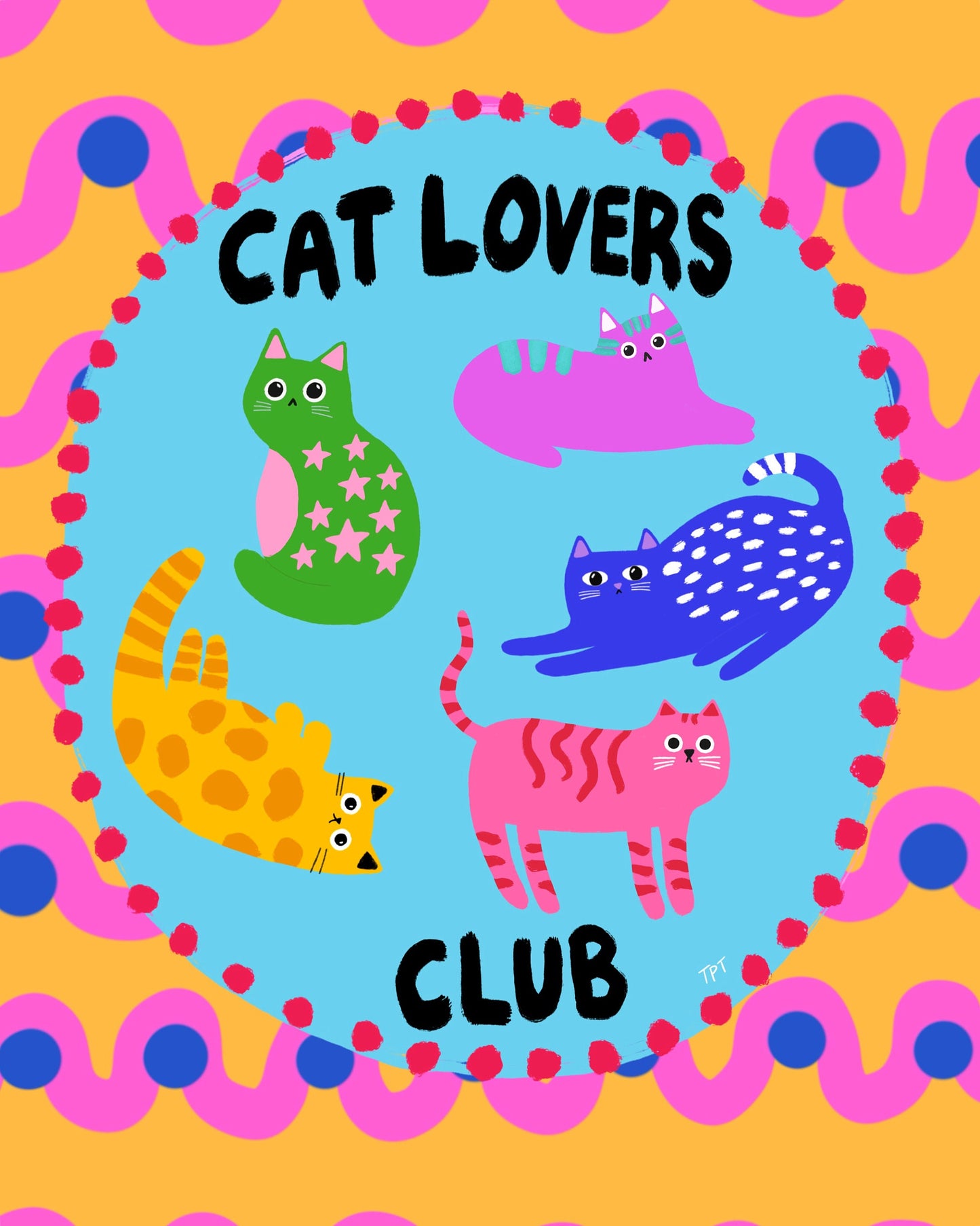 Cat Lovers Club print